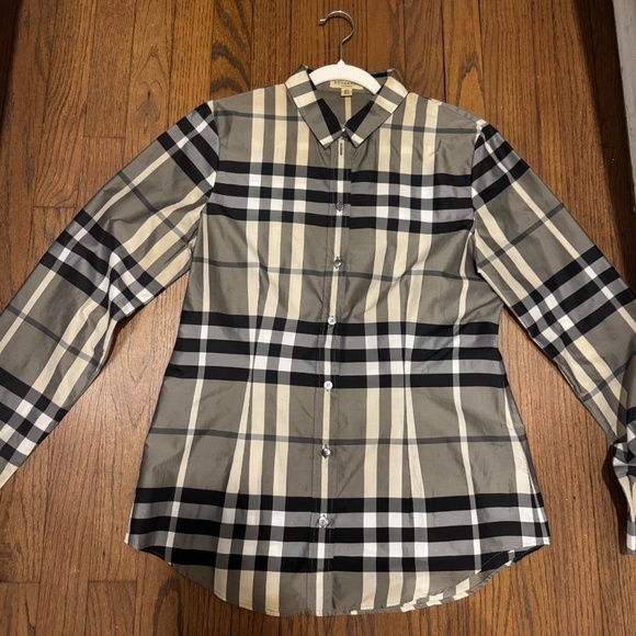 Burberry London Check Button Up Shirt (Size 10) - Picture 1 of 7